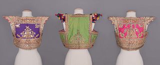 THREE HEAVILY EMBELLISHED WEDDING VESTS, TUNISIA, EARLY-MID 20TH C