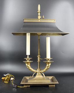 Large & Quality Brass Builoitte Style Lamp.