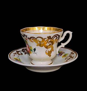 19th C. Germany K.P.M Cup & Saucer