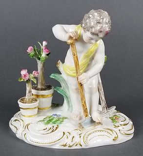 19th C. Meissen Figure of Gardener