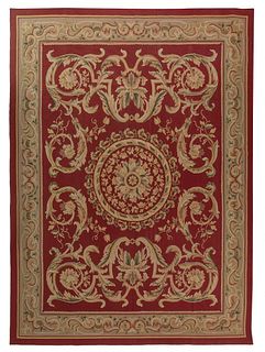 French carpet in Aubusson style.