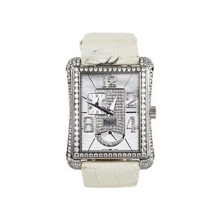 Piaget Black Tie Emperador watch in 18K white gold and diamonds. G0A31022.