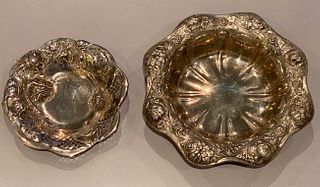 Two Ornate Sterling Silver Bowls