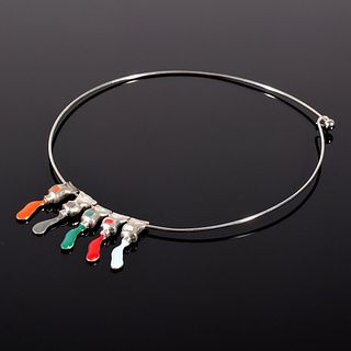 Arman "Paint Tube” Necklace, 5 Charms