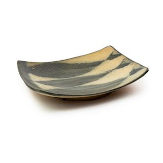 Michael Simon Salt Glazed Stoneware Three Fish Platter