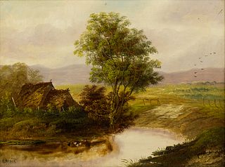 Charles Morris Landscape Oil on Canvas