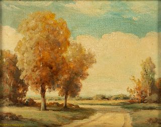 Howard Atkinson Signed Autumnal Landscape Painting