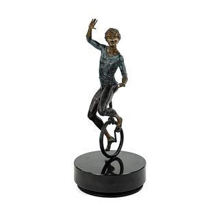 Richard Osborne 'Caprice' Unicycle Bronze Sculpture