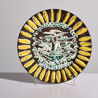Large Pablo Picasso "Visage" Platter, Madoura (A.R. 360)