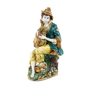 Capodimonte D Polo-Uiato Porcelain Peasant Man Figure