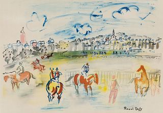 Raoul Dufy 'Course de les Cotes Normandes' Lithograph