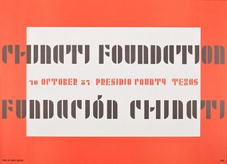 Donald Judd / Josef Albers Chinati Foundation Poster