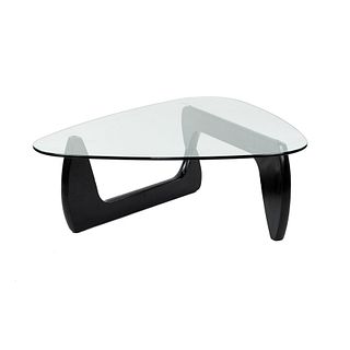 Isamu Noguchi Style Glass Top Coffee Table
