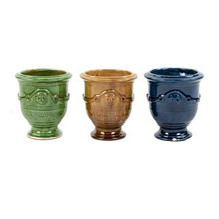 Group of (3) Pierre Deux Anduze Ceramic Vases