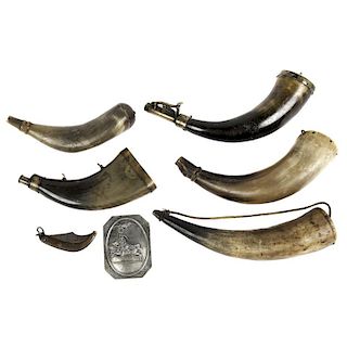 Assorted Hunting Horns and More, Lot Of  Seven