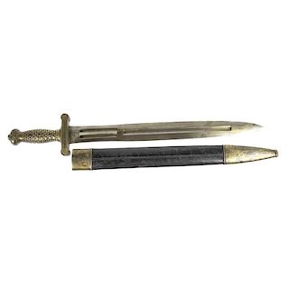 Model 1832 US Artillery Short Sword and Scabbard by Ames
