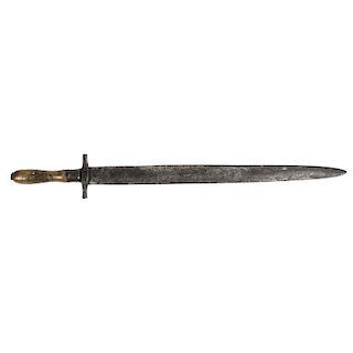 Civil War Era Short Sword Fashioned from a File