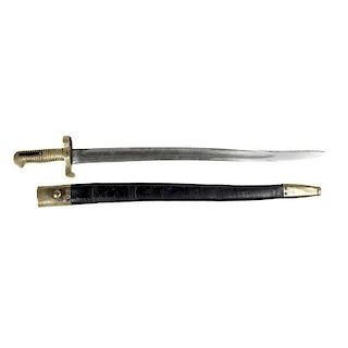 Model 1861 Plymouth Navy Saber Bayonet and Scabbard by Collins