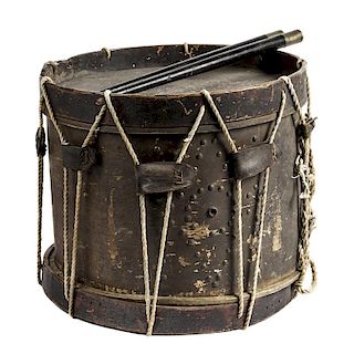 Rope Tension Wooden Drum with Ebony Sticks