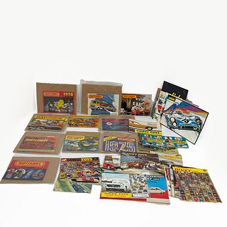 Group Of Thirty Seven Various Dinky, Corgi, Matchbox And Solido Catalogs, 1960s-1980s, Fantastic collection of assorted die cast product catalogs feat