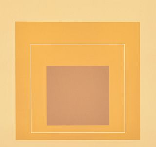 Joseph Albers "White Line Squares" Lithograph, Signed Edition