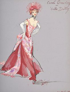 Freddy Wittop "Hello Dolly" Drawing: Carol Channing