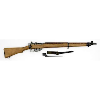 **British Enfield No. 4 MK I Rifle And Bayonet, U.S. Property Marked