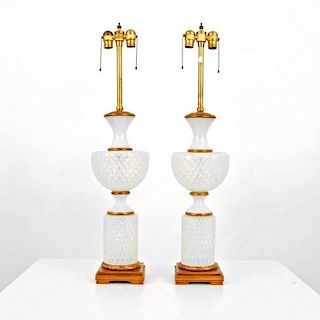 Marbro Lamps Attributed to Barovier & Toso
