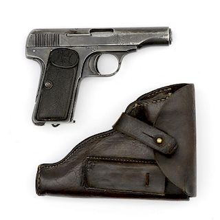 **Belgian FN Browning Model 1910 Pistol with Japanese Holster