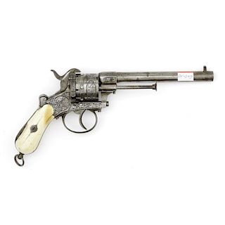 Engraved Pinfire Revolver