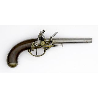 French Model 1777 Flintlock Single-Shot Pistol