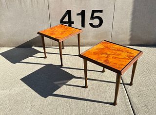 Mid Century Atomic Age Stacking Tables