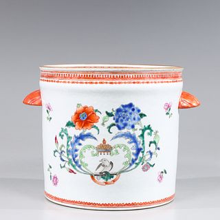 Chinese Export Style Porcelain Ice Bucket