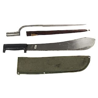 Copy of a French Bayonet and Machette
