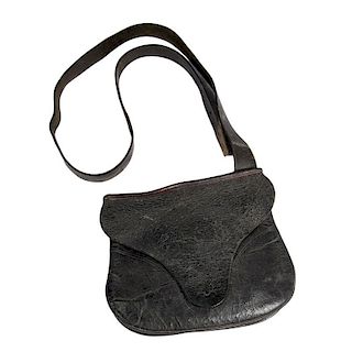 Leather Beavertail Hunting Pouch, from The Jim Richie Collection