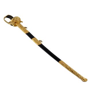 Saber of a Swedish naval officer  second half of the 19th century.