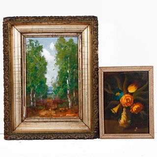 Two Small Vintage Oil Paintings.