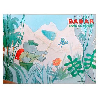 French Babar Poster, c. 1980s/1990s.