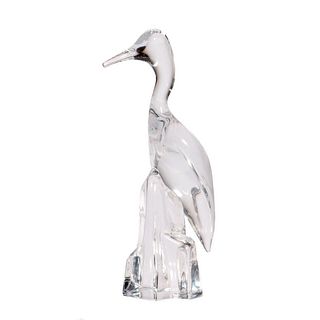 Daum Crystal Bird Sculpture.