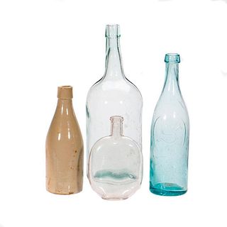 Assorted Group of Four Vintage Bottles.