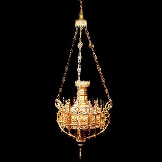Gothic Style Hanging Reliquary.