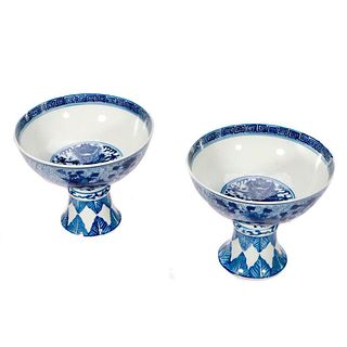 Pair of Chinese Blue and White Dishes.