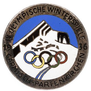 A 1936 Winter Olympics Commemorative Medal.