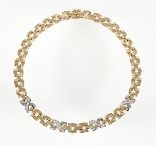 Italian 14KT Diamond Necklace