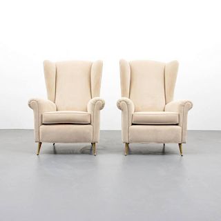 Pair of Lounge Chairs Attributed to Paolo Buffa