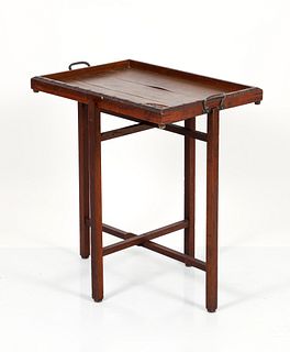 Biltmore Industries Carved Wood Tray and Stand