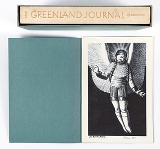 Rockwell Kent Greenland Journal with signed litho