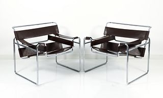 2 Marcel Breuer Stendig Wassily Chairs