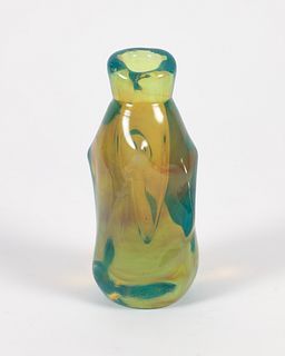 Dominic Labino 1967 Pinched Cabinet Artglass Vase 