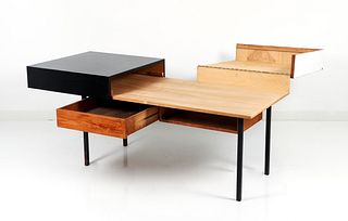 David Lewis unique Flip Top Laminate Modernist Desk